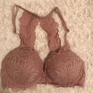 Dusty rose colored VS Pink bra